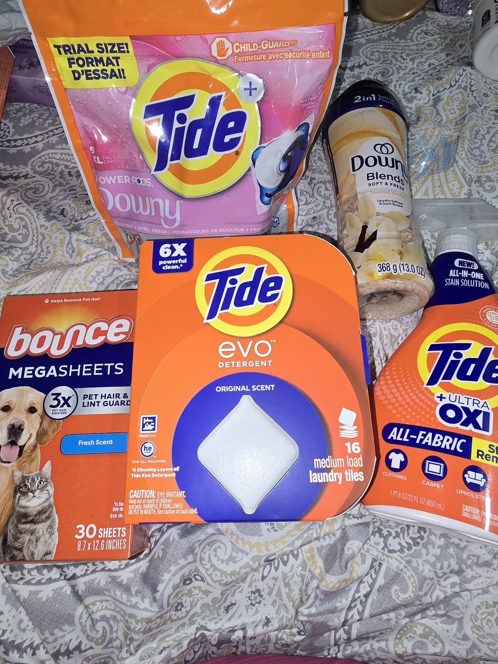 Tide Evo Laundry Detergent Tiles - Orange (Original Scent)